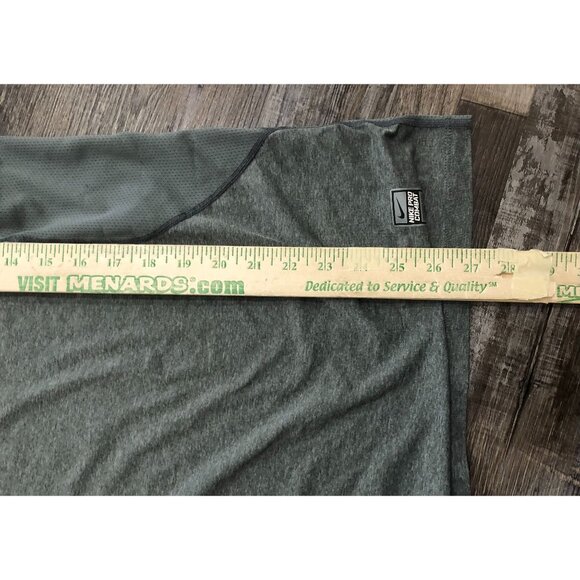 Nike Pro Combat Mens Large Gray Short Sleeve Fitted Athletic Tee T Shirt - Picture 5 of 5